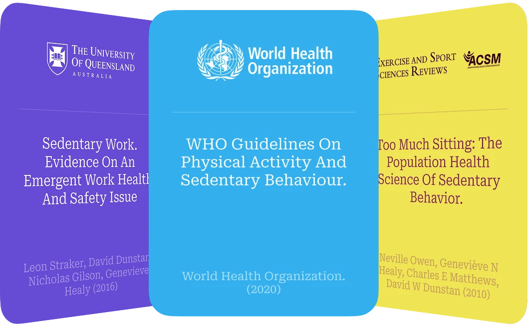 Health risks of prolonged sitting illustration